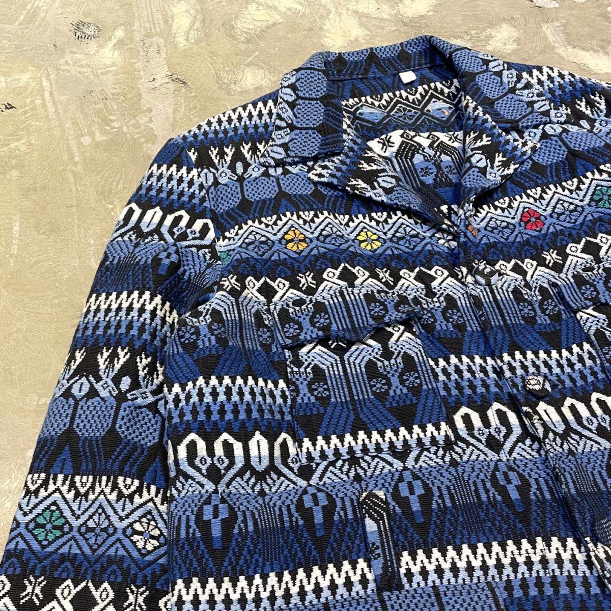 画像3: ART BORDER PATTERN MULTI POCKET GOBELIN JACKET / Mens L (3)