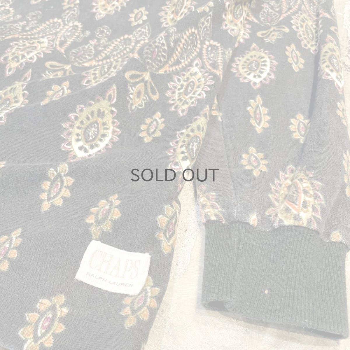 画像6: 【CHAPS RALPH LAUREN】ALL OVER PATTERN HALF BUTTON L/S SHIRT / Mens L(XL) (6)