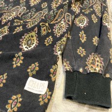 画像6: 【CHAPS RALPH LAUREN】ALL OVER PATTERN HALF BUTTON L/S SHIRT / Mens L(XL) (6)