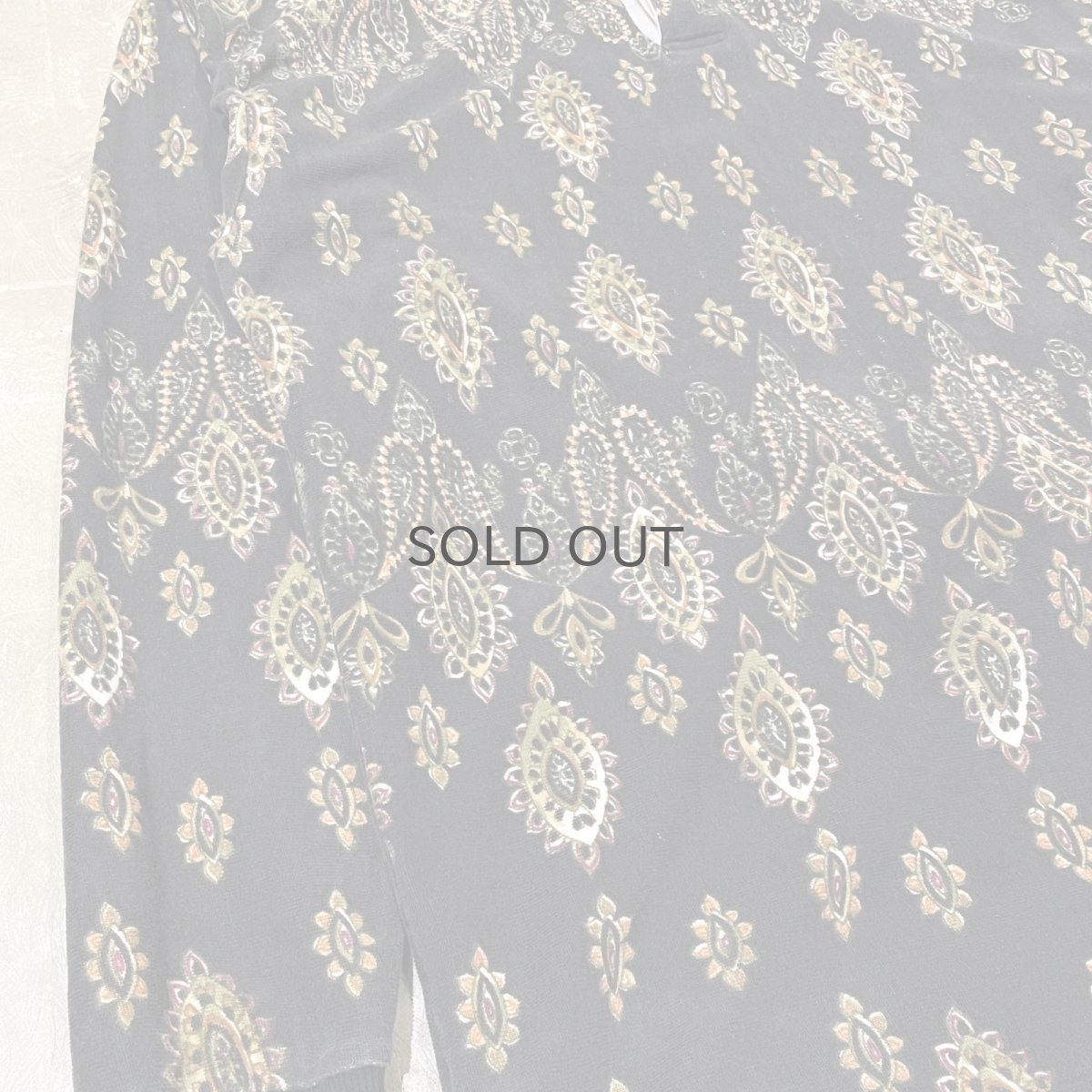 画像5: 【CHAPS RALPH LAUREN】ALL OVER PATTERN HALF BUTTON L/S SHIRT / Mens L(XL) (5)