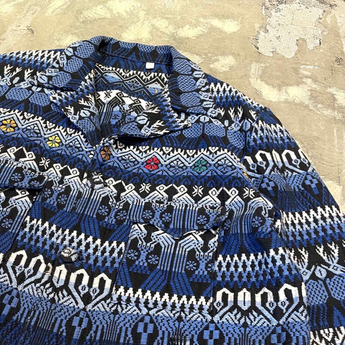 画像4: ART BORDER PATTERN MULTI POCKET GOBELIN JACKET / Mens L (4)
