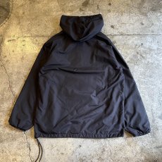 画像2: OLD BLACK COLOR FRONT BIG POCKET DESIGN ANORAK HOODIE / Ladies L / MADE IN USA (2)