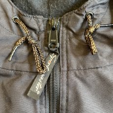 画像12: OLD BLACK COLOR FRONT BIG POCKET DESIGN ANORAK HOODIE / Ladies L / MADE IN USA (12)