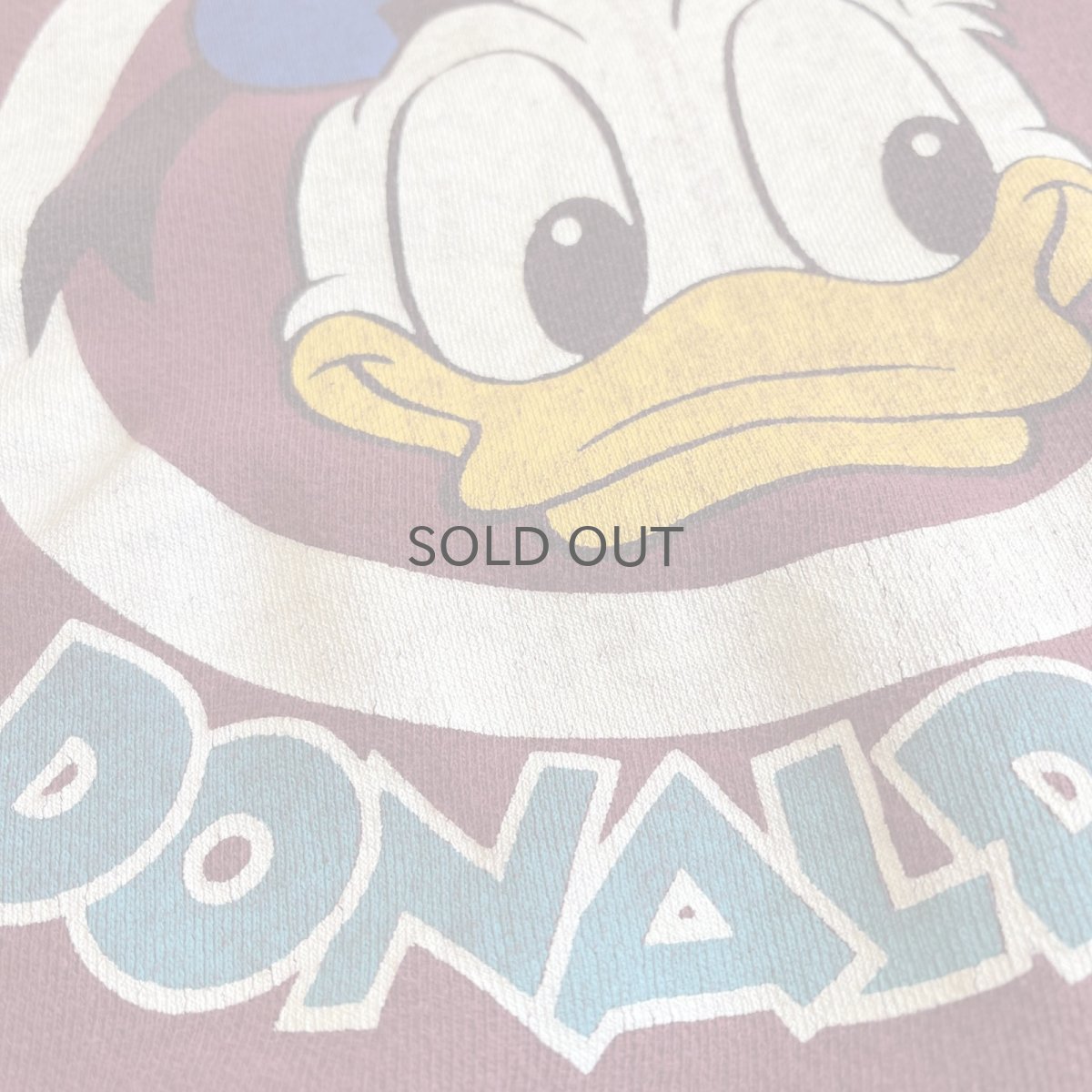 画像10: OLD 3 LOCATIONS "DONALD DUCK" PRINTED DESIGN L/S SWEAT / Ladies M (10)