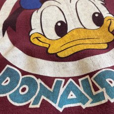 画像10: OLD 3 LOCATIONS "DONALD DUCK" PRINTED DESIGN L/S SWEAT / Ladies M (10)