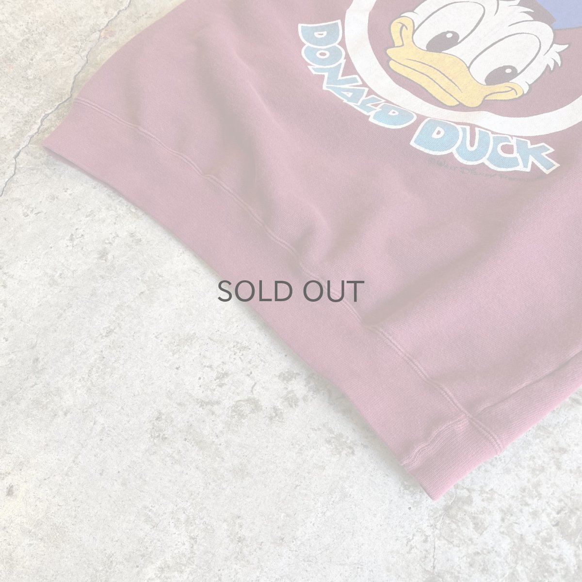 画像4: OLD 3 LOCATIONS "DONALD DUCK" PRINTED DESIGN L/S SWEAT / Ladies M (4)