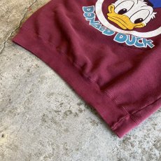 画像4: OLD 3 LOCATIONS "DONALD DUCK" PRINTED DESIGN L/S SWEAT / Ladies M (4)