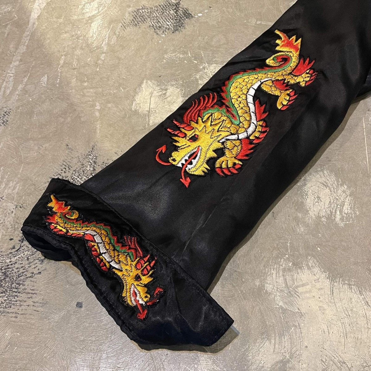 画像10: SPANGLES & GRAPHIC EMBROIDERY ZIP UP JACKET / Mens L (10)