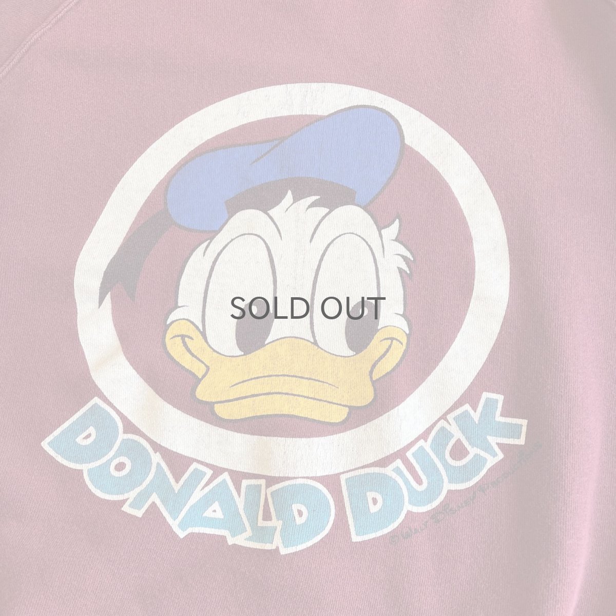 画像9: OLD 3 LOCATIONS "DONALD DUCK" PRINTED DESIGN L/S SWEAT / Ladies M (9)