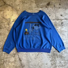 画像1: OLD FRONT  "SNOOPY×WOODSTOCK" PRINTED DESIGN L/S SWEAT / Ladies M (1)