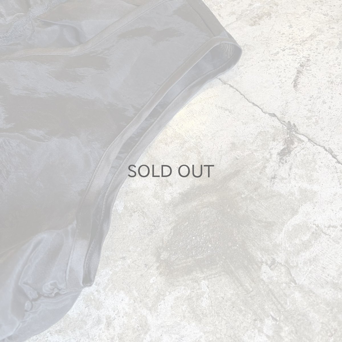 画像9: BLACK COLOR GATHER DOUBLE ZIP DESIGN SHEER N/S TOPS / Ladies M (9)