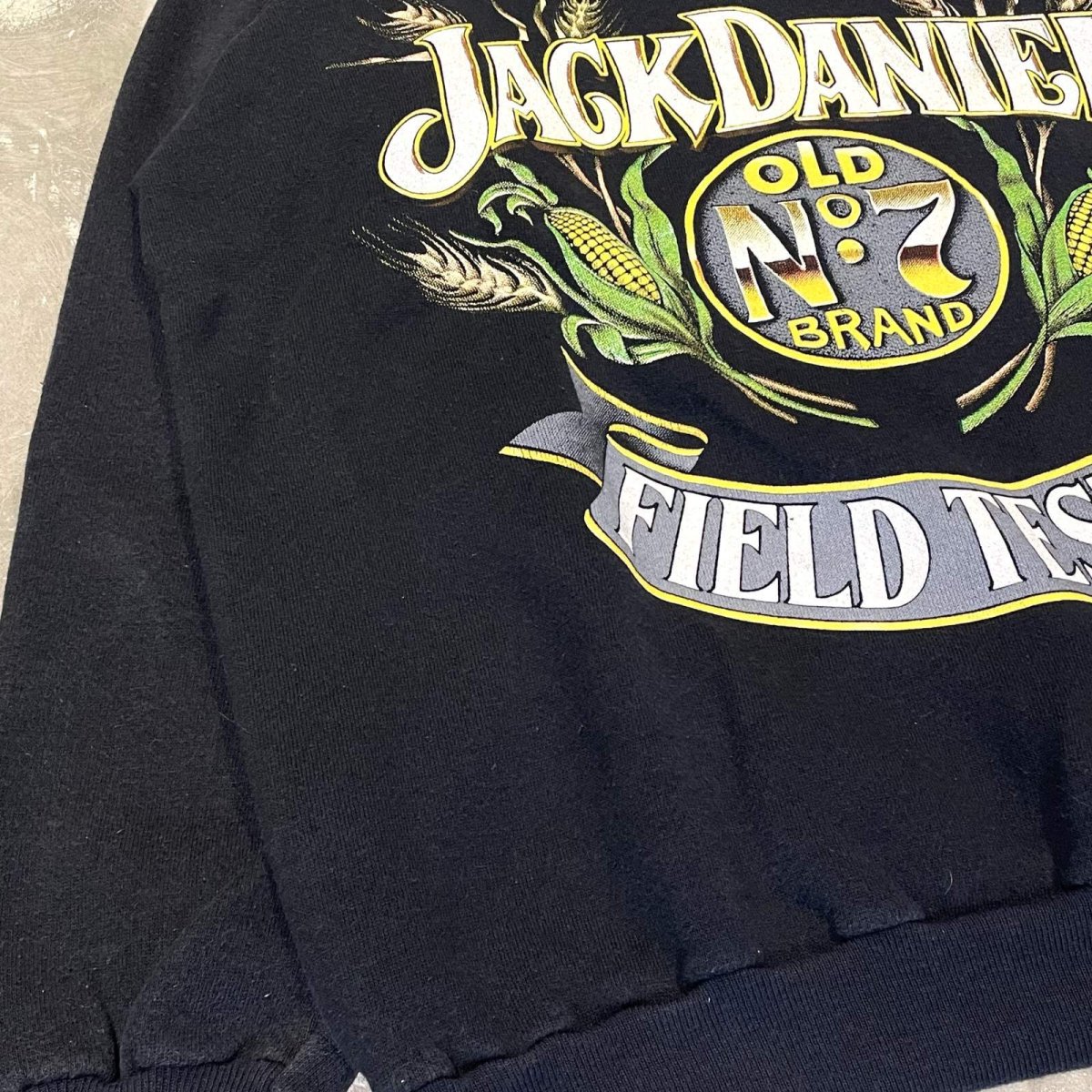 画像5: 80's "JACK DANIEL'S" PRINTED RAGLAN SLEEVE SWEAT / Mens XL (5)