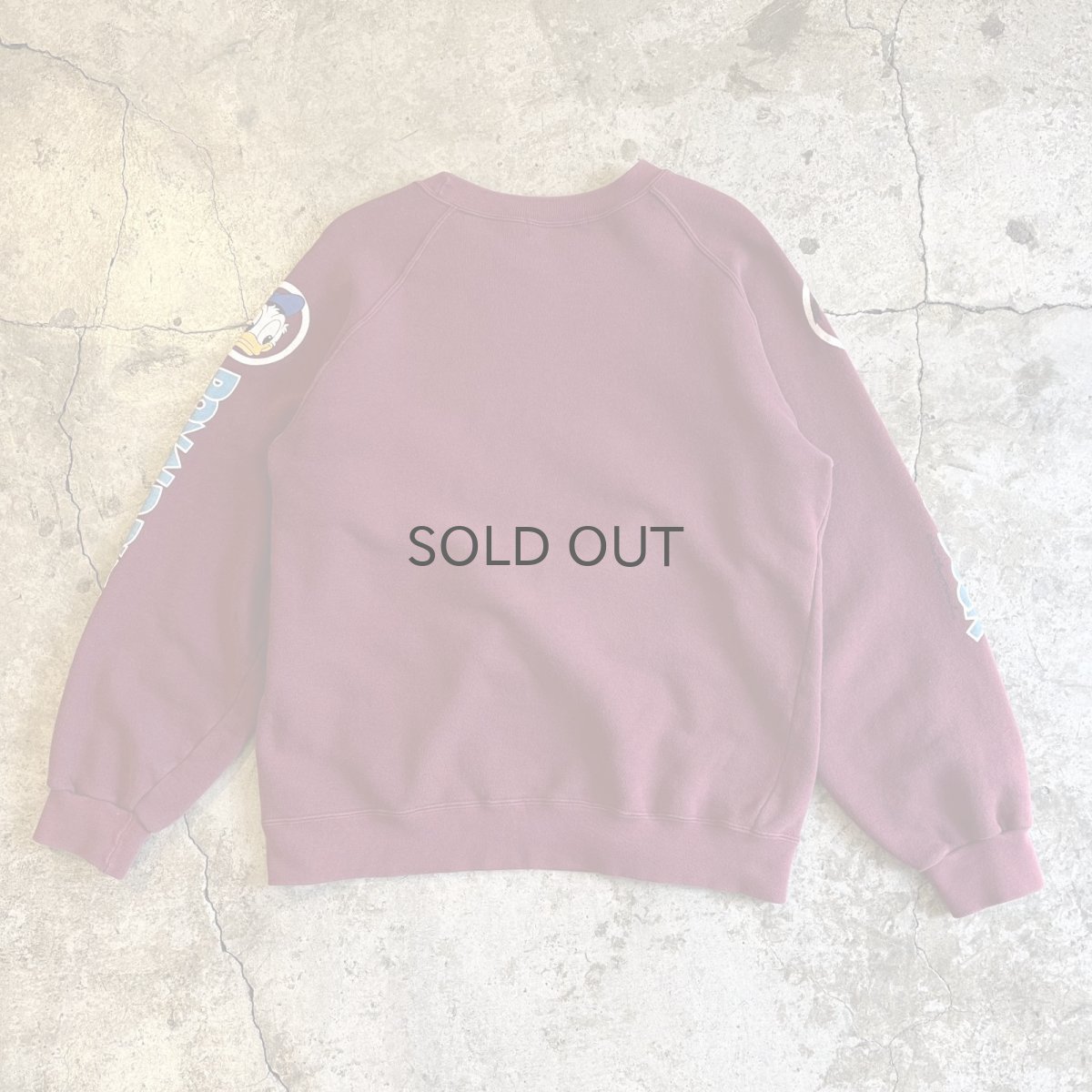 画像2: OLD 3 LOCATIONS "DONALD DUCK" PRINTED DESIGN L/S SWEAT / Ladies M (2)