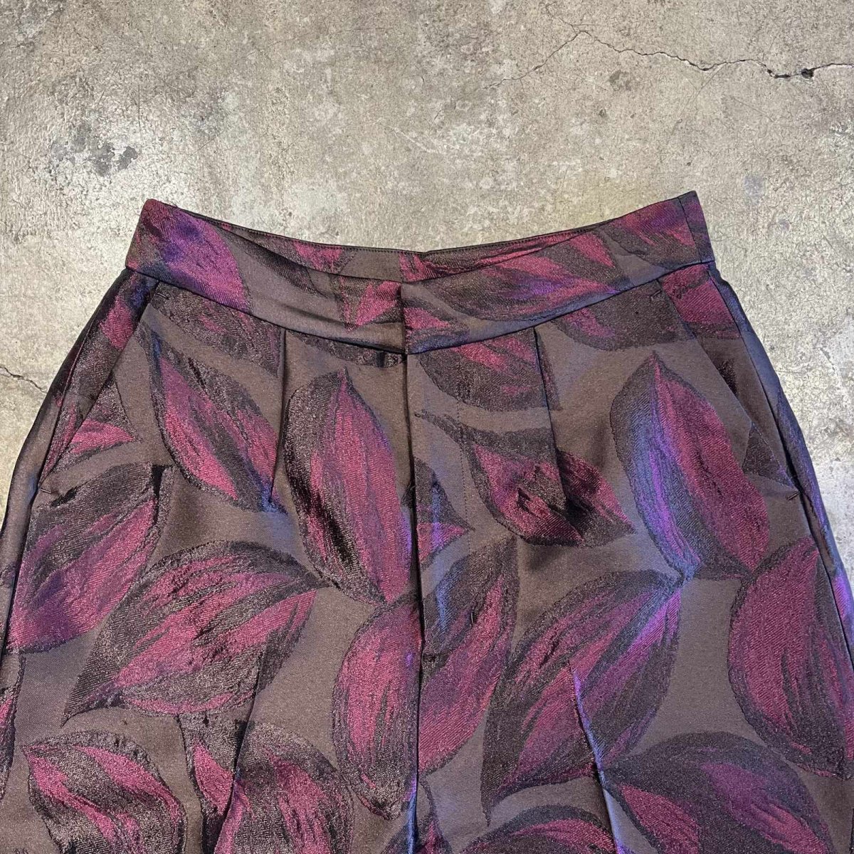 画像7: ALL OVER REEF PATTERN DESIGN WIDE PANTS / W29 (7)