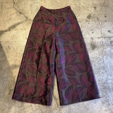 画像1: ALL OVER REEF PATTERN DESIGN WIDE PANTS / W29 (1)