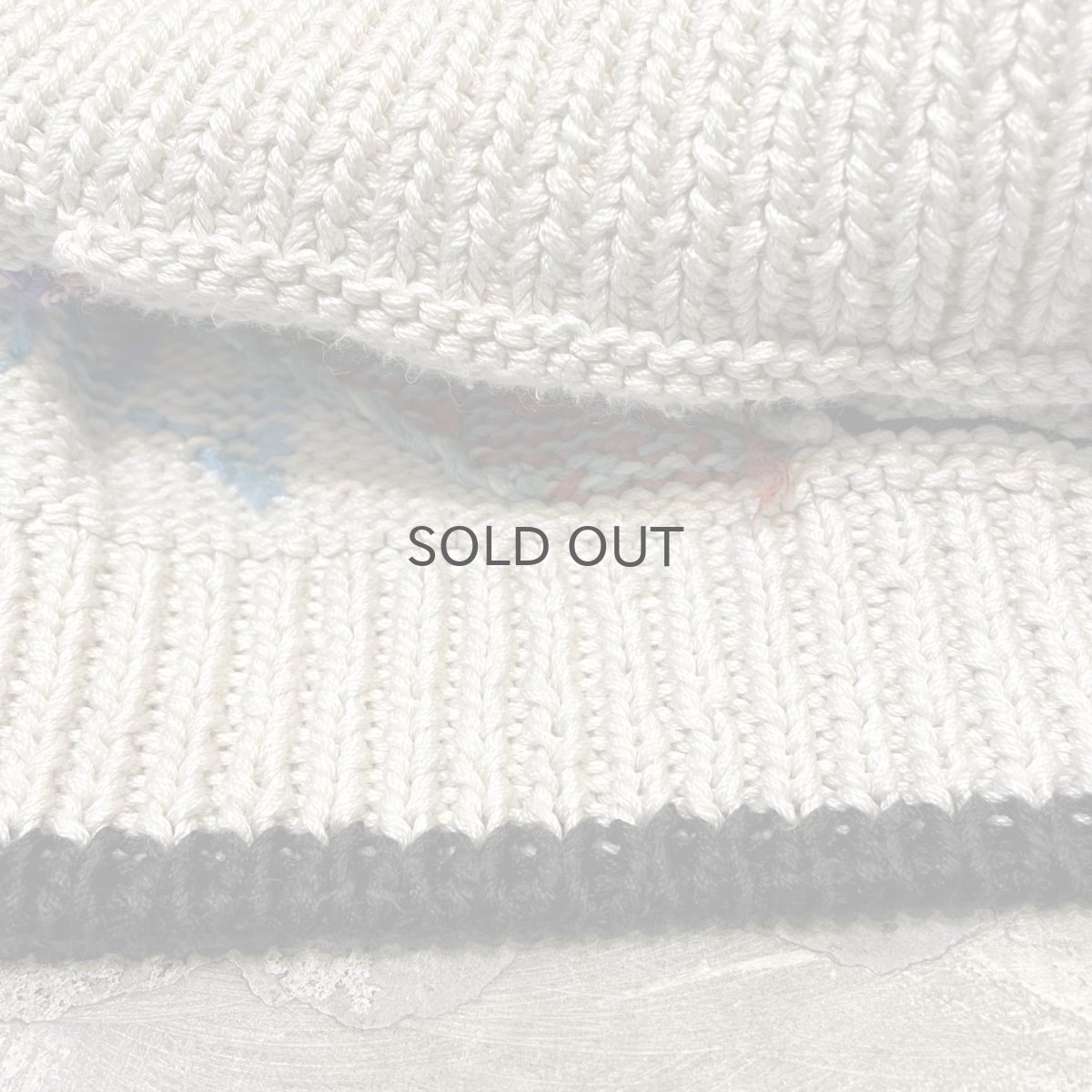 画像8: NATIVE GRAPHIC PATTERN HANDKNIT CARDIGAN / Mens L (8)