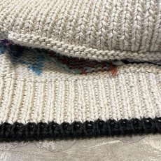 画像8: NATIVE GRAPHIC PATTERN HANDKNIT CARDIGAN / Mens L (8)