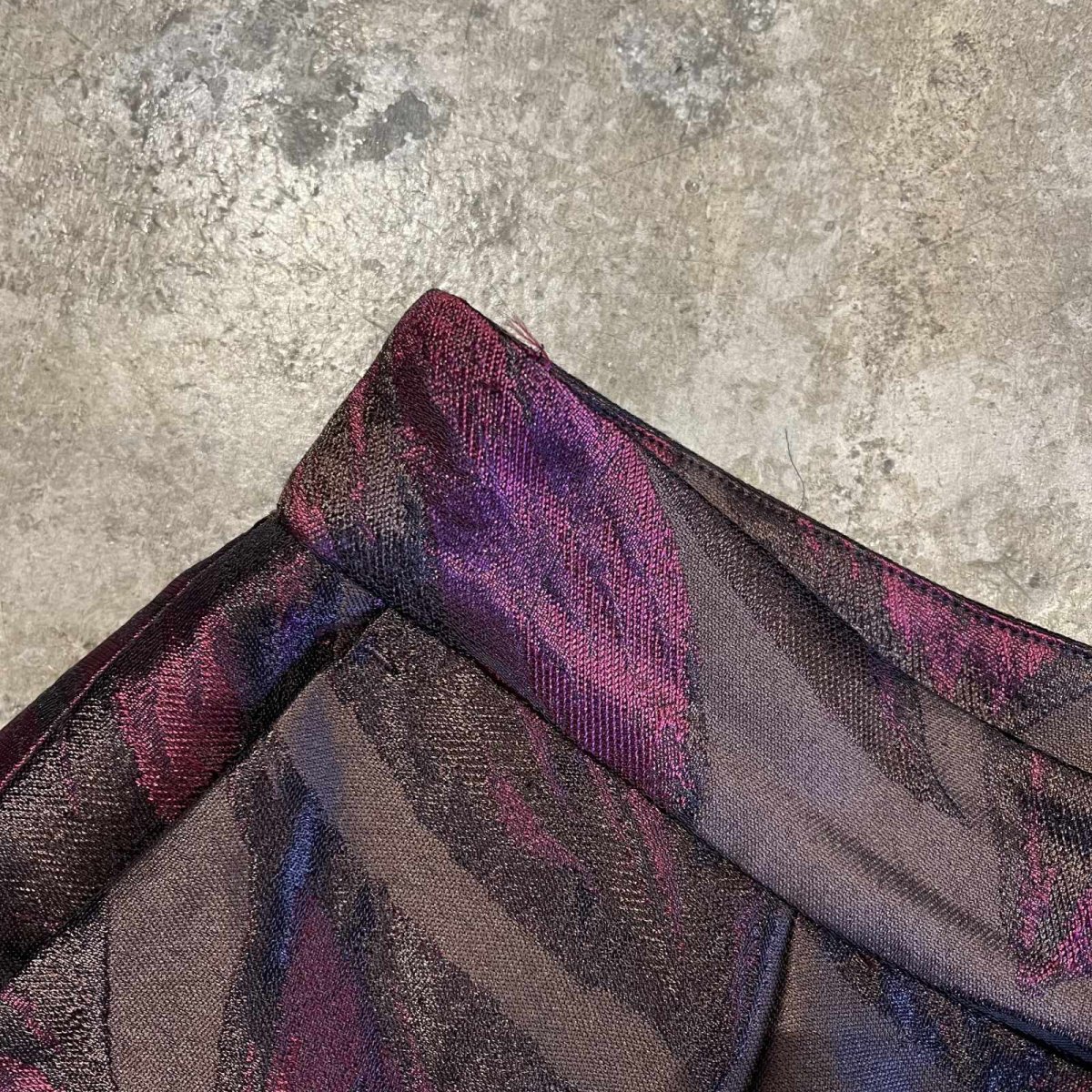 画像8: ALL OVER REEF PATTERN DESIGN WIDE PANTS / W29 (8)