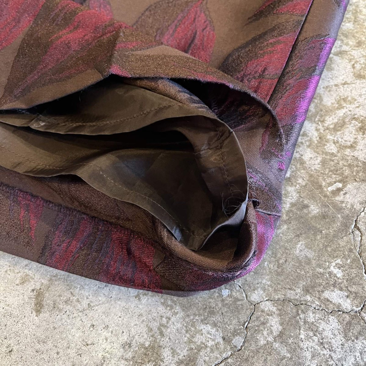 画像6: ALL OVER REEF PATTERN DESIGN WIDE PANTS / W29 (6)