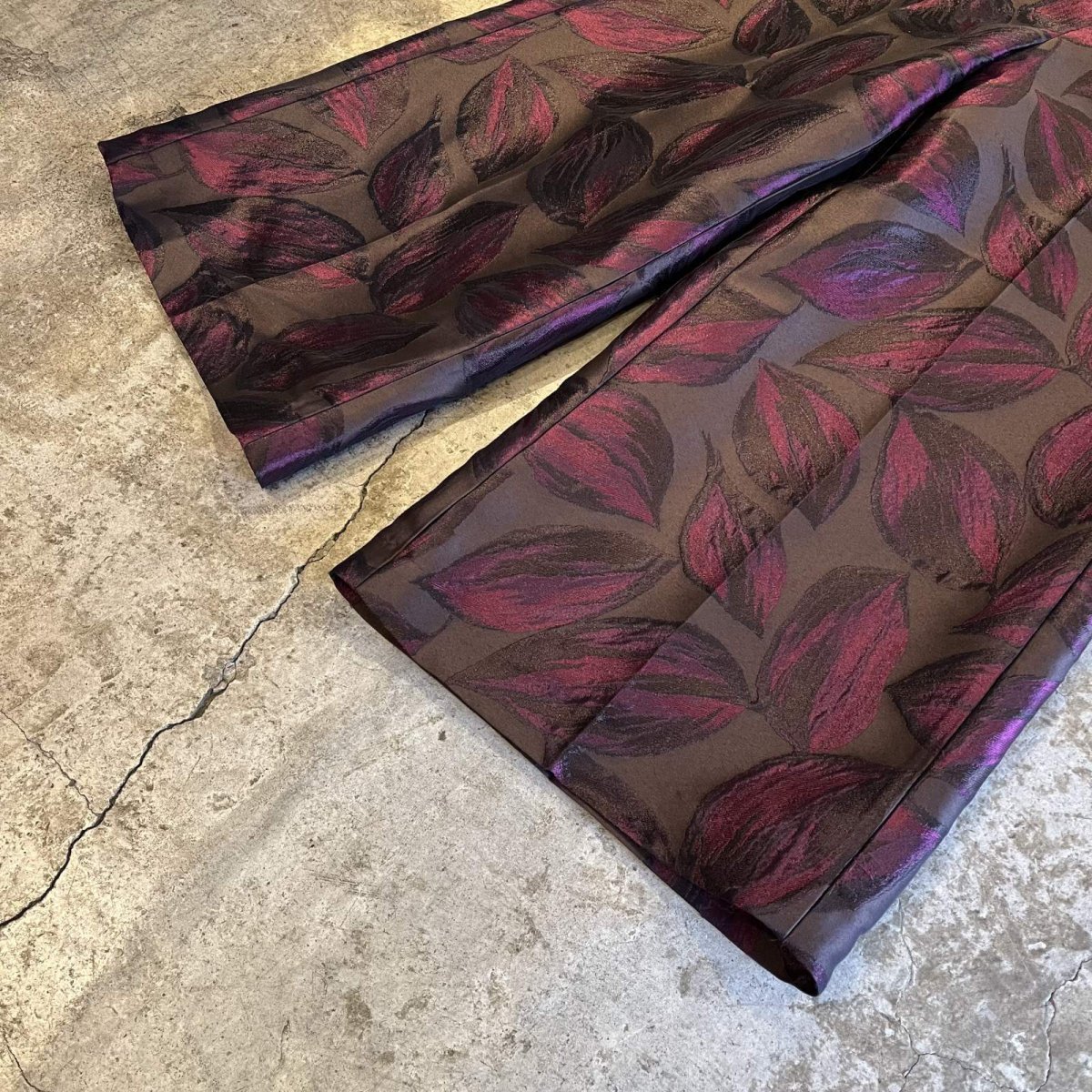 画像4: ALL OVER REEF PATTERN DESIGN WIDE PANTS / W29 (4)