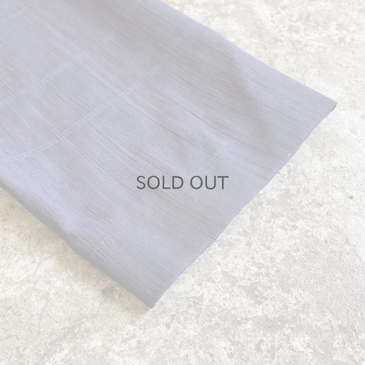 画像10: BULE COLOR CHECK PATTERN SHEER DESIGN JACKET / Ladies L (10)