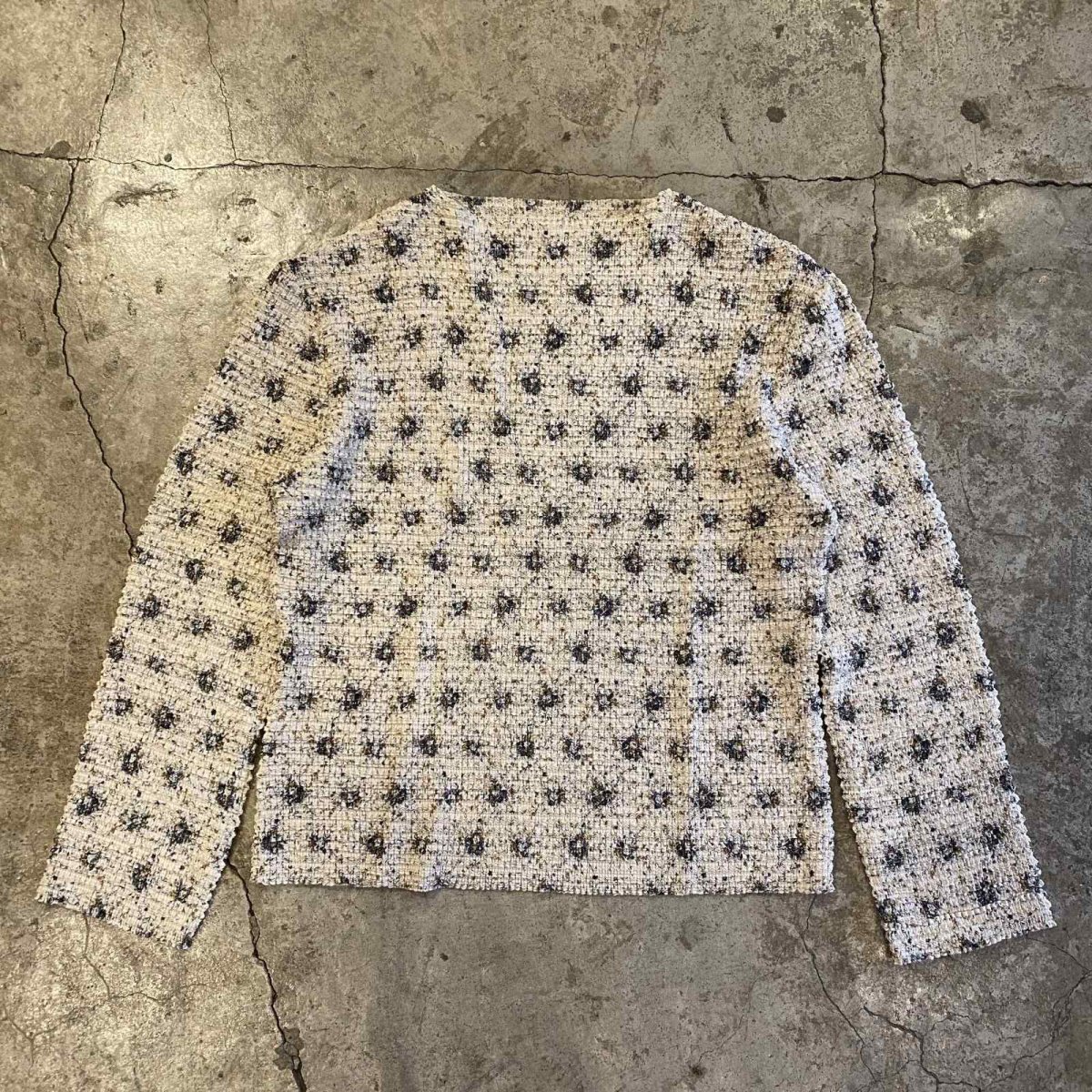 画像1: ALL OVER PATTERN POPCORN DESIGN L/S TOPS / Ladies M~L (1)