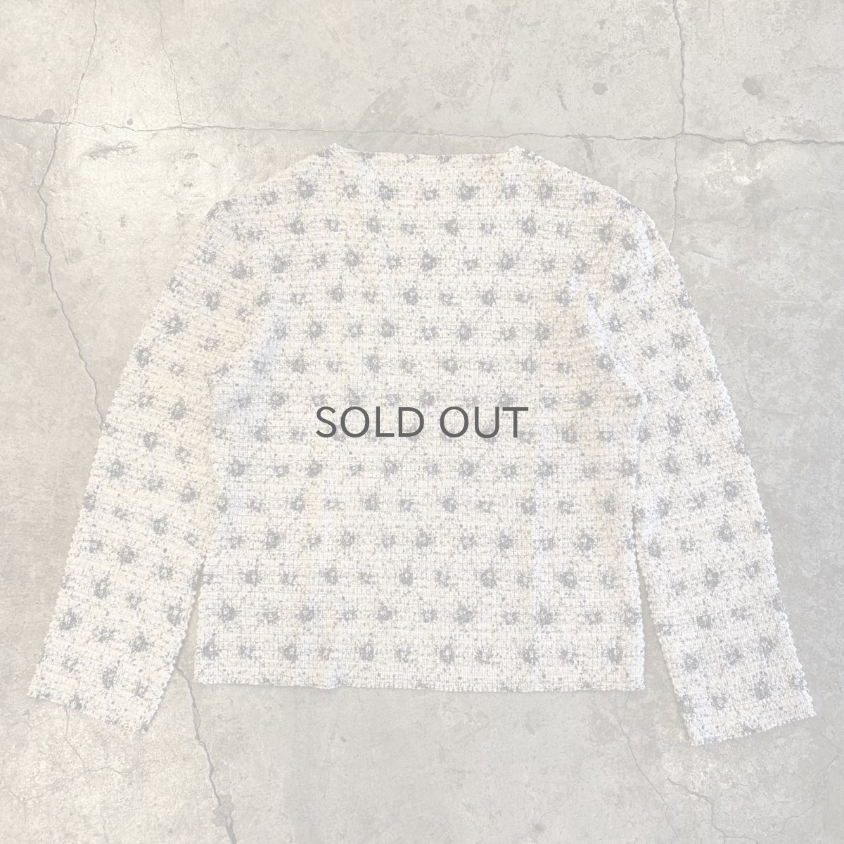 画像1: ALL OVER PATTERN POPCORN DESIGN L/S TOPS / Ladies M~L (1)