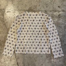 画像1: ALL OVER PATTERN POPCORN DESIGN L/S TOPS / Ladies M~L (1)