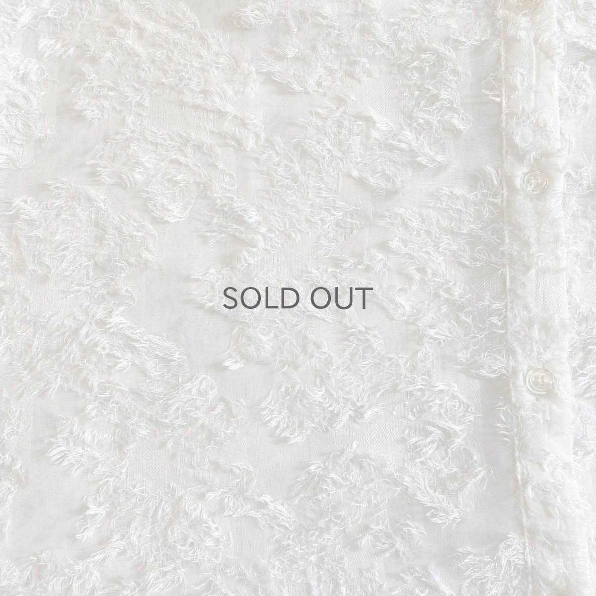 画像5: ALL OVER FLORAL SHAGGY PATTERN DESIGN SHEER SHIRT / Ladies L (5)