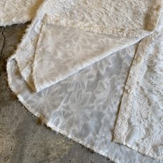 画像7: ALL OVER FLORAL SHAGGY PATTERN DESIGN SHEER SHIRT / Ladies L (7)