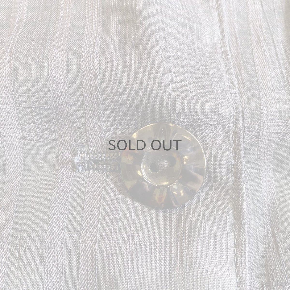 画像7: BULE COLOR CHECK PATTERN SHEER DESIGN JACKET / Ladies L (7)