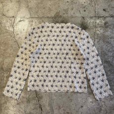 画像2: ALL OVER PATTERN POPCORN DESIGN L/S TOPS / Ladies M~L (2)