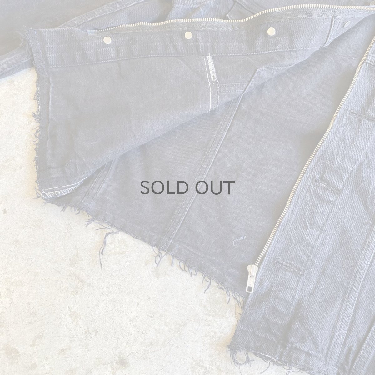 画像9: 【Wiz&Witch】"WANDERER" NO COLLAR ZIP UP DENIM JACKET / OS (9)