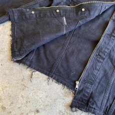画像9: 【Wiz&Witch】"WANDERER" NO COLLAR ZIP UP DENIM JACKET / OS (9)