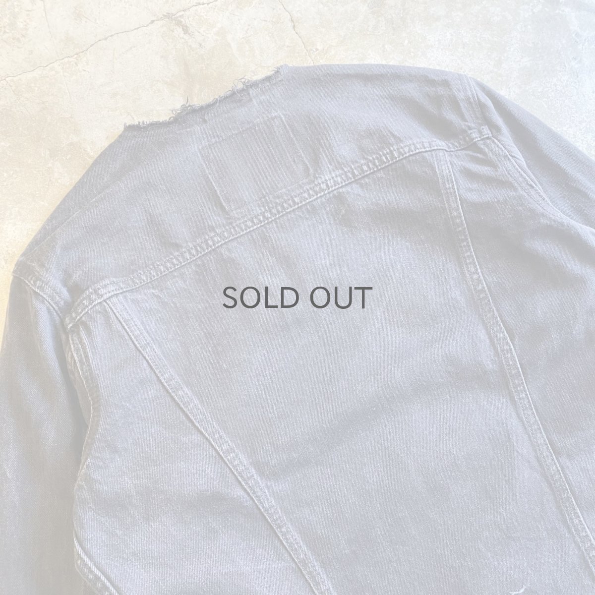 画像11: 【Wiz&Witch】"WANDERER" NO COLLAR ZIP UP DENIM JACKET / OS (11)