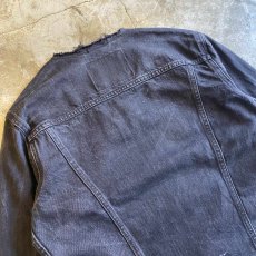 画像11: 【Wiz&Witch】"WANDERER" NO COLLAR ZIP UP DENIM JACKET / OS (11)