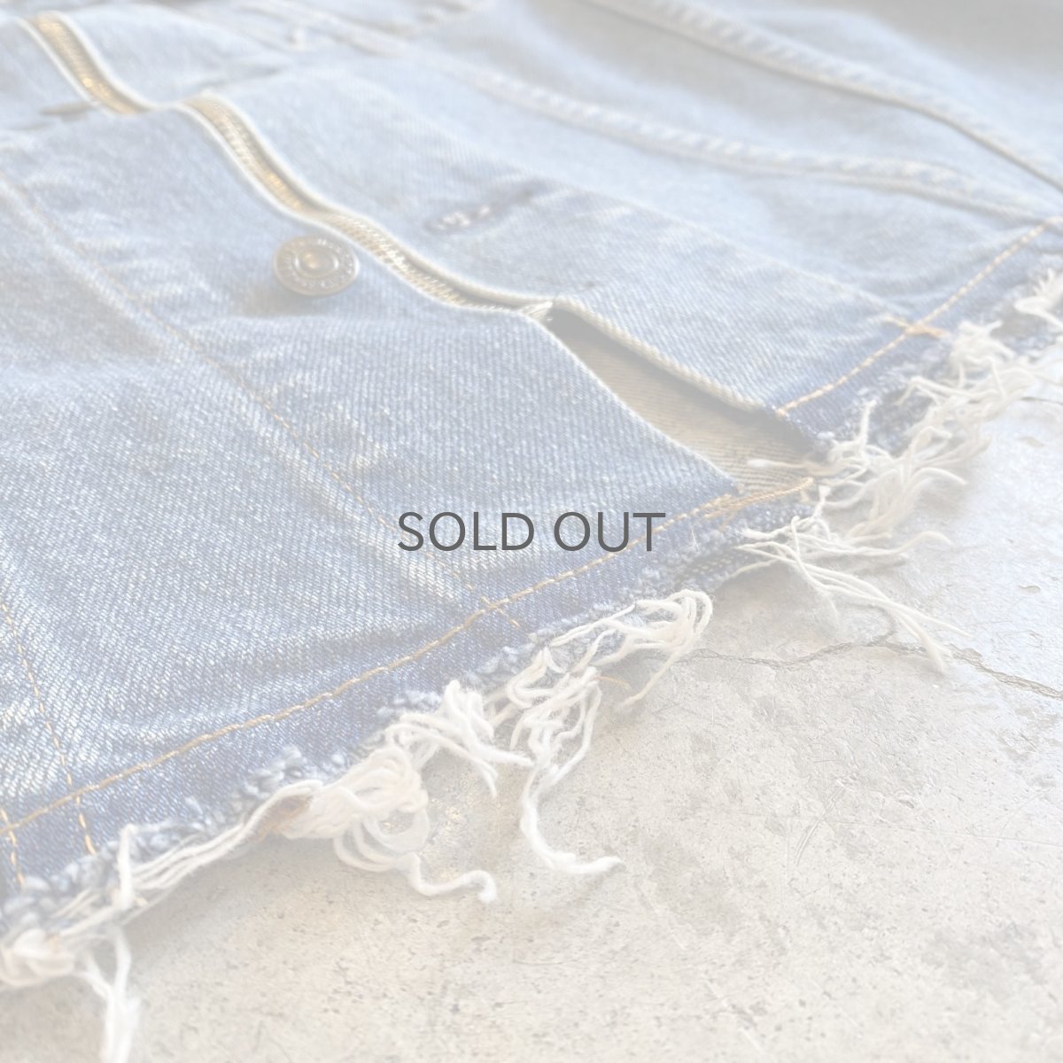 画像12: 【Wiz&Witch】"WANDERER" NO COLLAR ZIP UP DENIM JACKET / OS (12)