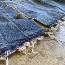 画像12: 【Wiz&Witch】"WANDERER" NO COLLAR ZIP UP DENIM JACKET / OS (12)