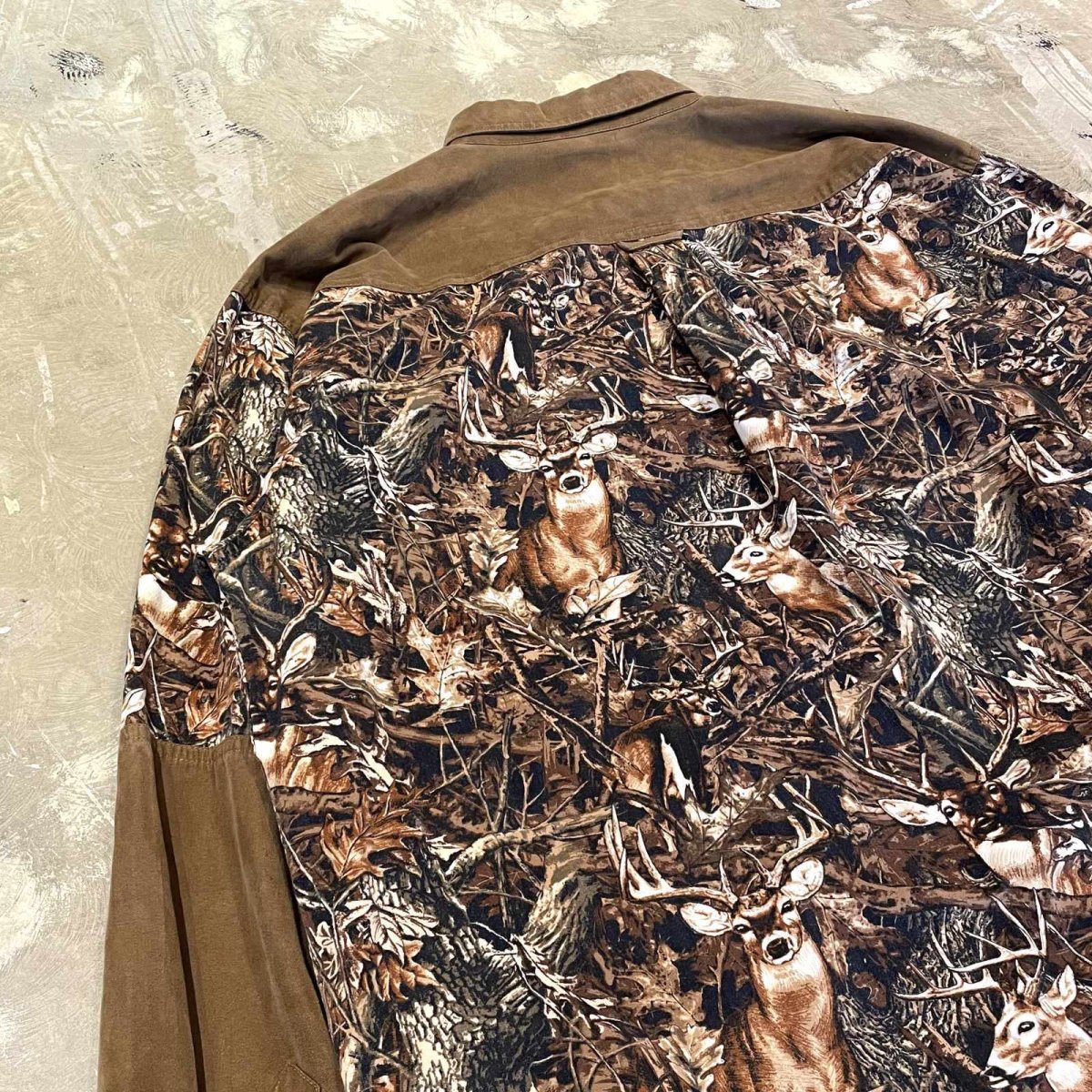 画像9: DEER CAMOUFLAGE PATTERN SWITCHED L/S SHIRT / Mens XL (9)