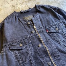 画像3: 【Wiz&Witch】"WANDERER" NO COLLAR ZIP UP DENIM JACKET / OS (3)