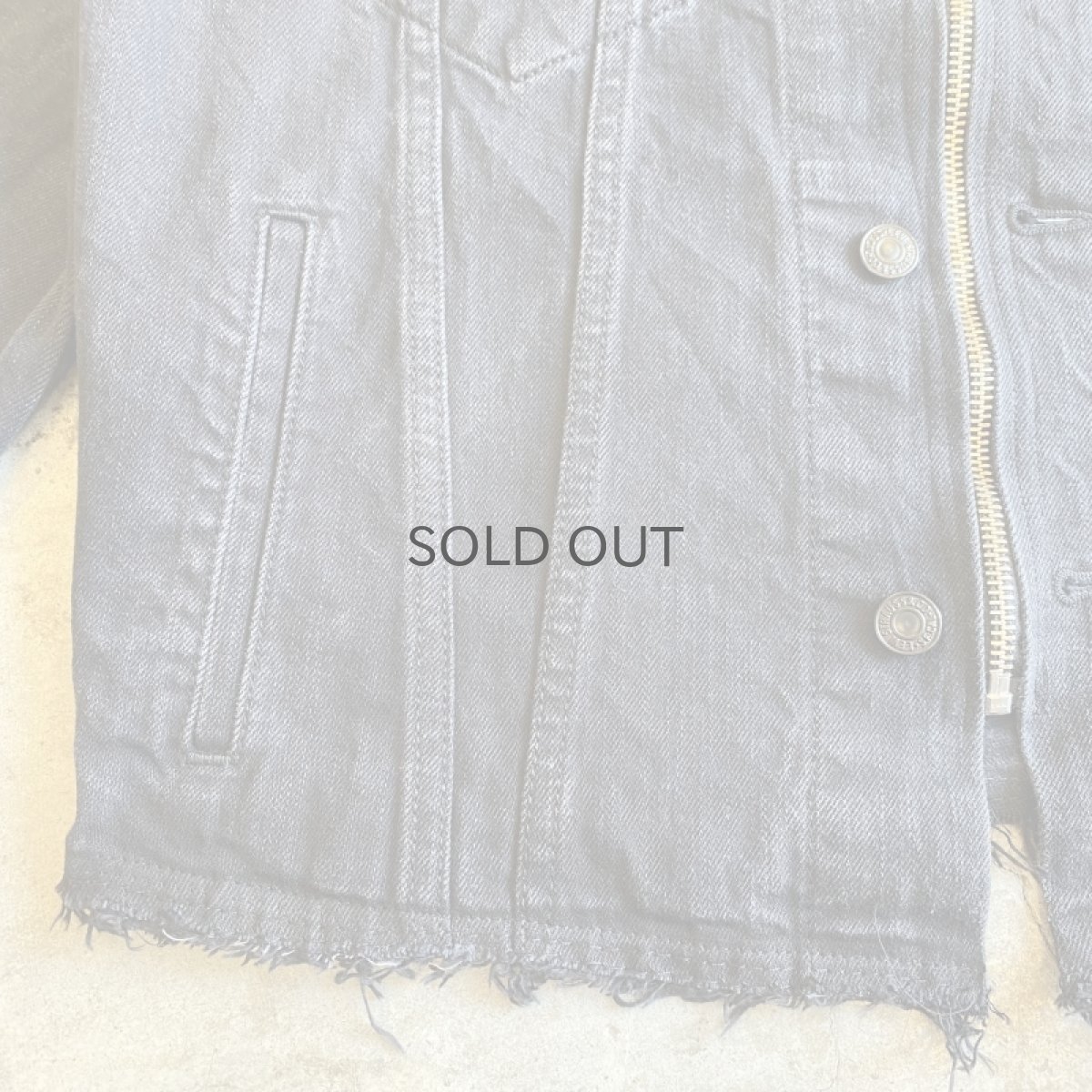 画像7: 【Wiz&Witch】"WANDERER" NO COLLAR ZIP UP DENIM JACKET / OS (7)