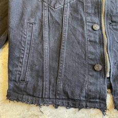 画像7: 【Wiz&Witch】"WANDERER" NO COLLAR ZIP UP DENIM JACKET / OS (7)