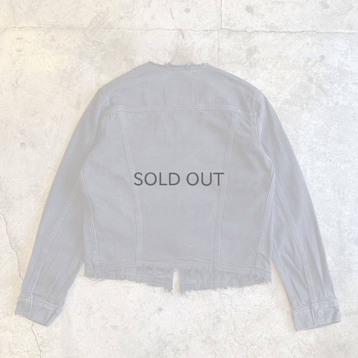 画像2: 【Wiz&Witch】"WANDERER" NO COLLAR ZIP UP DENIM JACKET / OS (2)