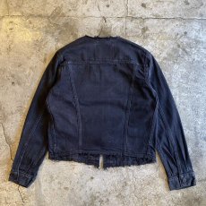 画像2: 【Wiz&Witch】"WANDERER" NO COLLAR ZIP UP DENIM JACKET / OS (2)