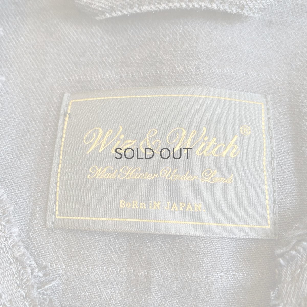 画像13: 【Wiz&Witch】"WANDERER" NO COLLAR ZIP UP DENIM JACKET / OS (13)