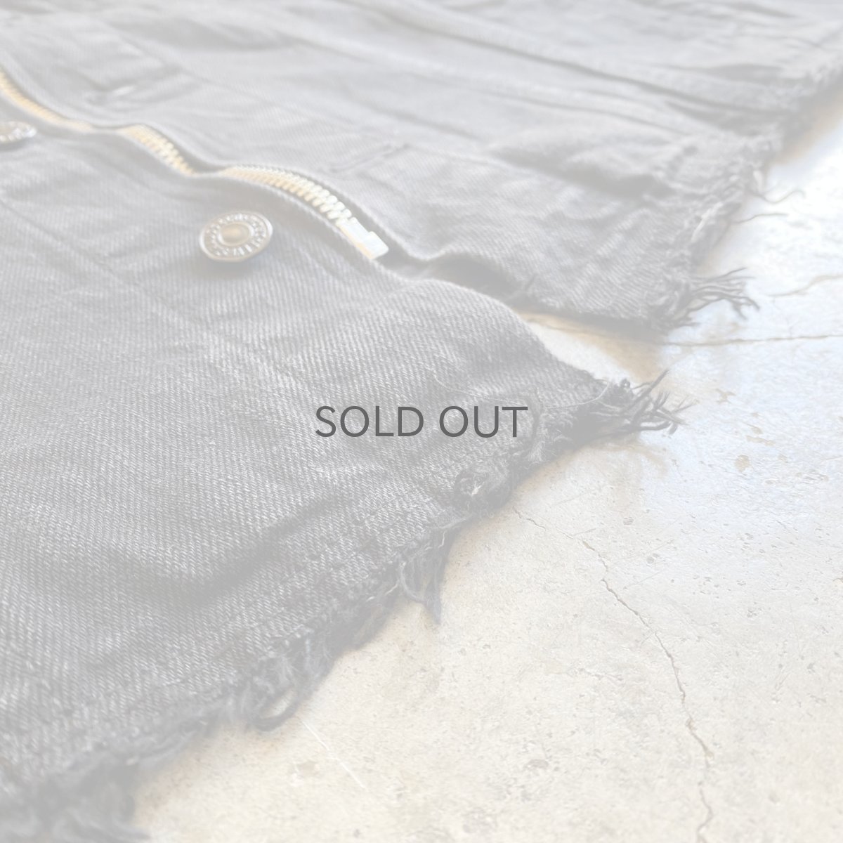 画像12: 【Wiz&Witch】"WANDERER" NO COLLAR ZIP UP DENIM JACKET / OS (12)