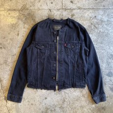 画像1: 【Wiz&Witch】"WANDERER" NO COLLAR ZIP UP DENIM JACKET / OS (1)
