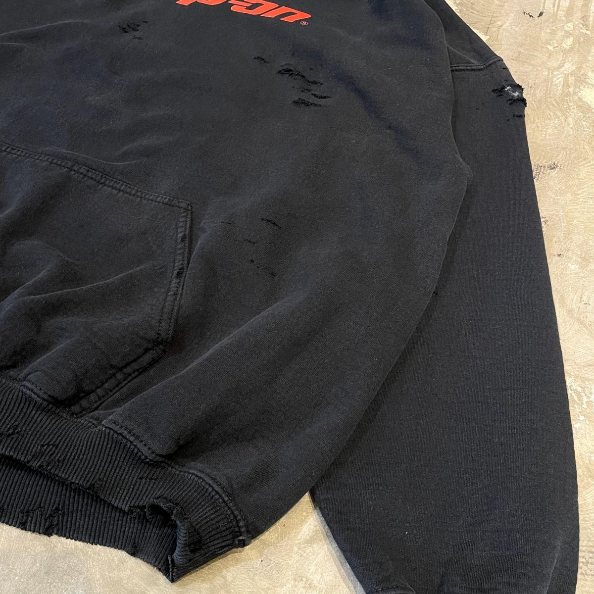 画像6: "SNAP-ON" PRINTED CRASH DAMAGE HOODIE SWEAT / Mens XL (6)