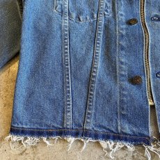画像7: 【Wiz&Witch】"WANDERER" NO COLLAR ZIP UP DENIM JACKET / OS (7)