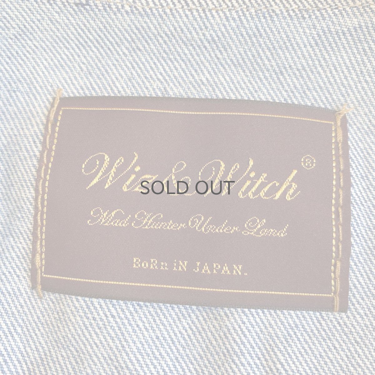 画像13: 【Wiz&Witch】"WANDERER" NO COLLAR ZIP UP DENIM JACKET / OS (13)